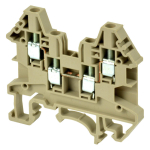 DINKLE 4W DINRAIL TERMINAL GREY 2.5MM