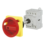 TELERGON BASE MOUNT ISOLATOR 3 POLE 40A RED/YELLOW HANDLE