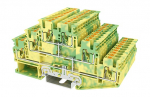 DINKLE DIN RAIL EARTH TERMINAL 2+2+2 2.5MM SPRING CLAMP