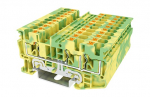 DINKLE SPRING CLAMP 3W EARTH DIN TERM 4MM