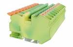 DINKLE DIN RAIL EARTH TERMINAL 16MM LEVER & PUSH IN SPRING CLAMP
