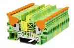 DINKLE DIN RAIL EARTH TERMINAL 6MM LEVER SPRING CLAMP