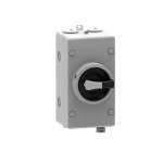 TELERGON F1 SWITCH DISCONNECTOR 32A 1500VDC IN PLASTIC ENCLOSURE GREY/BLACK HANDLE