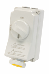 SCL 110V 16A YELLOW INDUSTRIAL INTERLOCKED SOCKET 3 PIN IP67