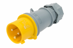 SCL 110V 32A YELLOW INDUSTRIAL PLUG 3 PIN IP44