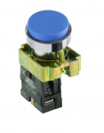 SCL 22MM PUSHBUTTON HEAD BLUE PROJECTING WITH 1 NO CONTACT