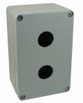SCL 2 HOLE ALUMINIUM P/BUTTON STATION + 20MM GLAND