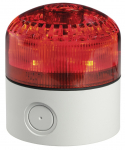 SOUNDER BEACON RED 90-240VAC JR FITTED WITH GREY DEEP BASE