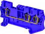 DINKLE SCREWLESS DIN TERM BLUE 2.5MM 3 CONDUCTOR