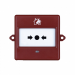 RED CALL POINT GLASS NON RESET CHANGEOVER CONTACTS IP66 + LED
