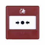 RED CALL POINT GLASS+PLASTIC RESET, 470R + 680R, LPCB/CPD