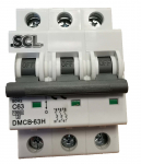SCL 63A MODULAR MCB 3 POLE TYPE C