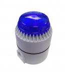 COMBINED SOUNDER/BEACON 24VDC BLUE, WHITE DEEP BASE IP65