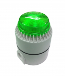 COMBINED SOUNDER/BEACON 24VDC GREEN, WHITE DEEP BASE IP65