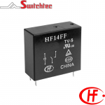 HONGFA PCB POWER RELAY 24VDC HF14FF/024-1HSTF BLACK CASE
