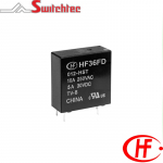 HONGFA PCB POWER RELAY 24VDC 10A 1NO HF36F/024-HT