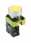 SCL 22MM PUSHBUTTON YELLOW + 1NO CONTACT