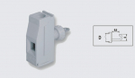 EUROCLAMP PANEL FEED THROUGH TERMINAL 57A 10mm GREY
