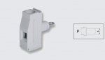 EUROCLAMP PANEL FEED THROUGH TERMINAL 57A 10mm GREY