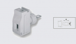 EUROCLAMP PANEL FEED THROUGH TERMINAL 32A 10mm GREY