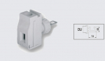 EUROCLAMP PANEL FEED THROUGH TERMINAL 32A 10mm GREY