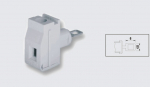EUROCLAMP PANEL FEED THROUGH TERMINAL 32A 10mm GREY