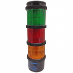 TWS TWR BLACK CONT AMBER/RED/ GREEN 24V
