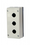 TEND 22mm 3 HOLE ENCLOSURE GREY
