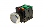 TEND 22mm ILLUMINATED P/BUTTON CLEAR 110V LED + 1 N/O CONTACT