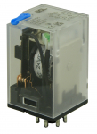 SCL 2 POLE PLUG IN RELAY 24VDC 10AMP 8 PIN LED & TEST BUTTON