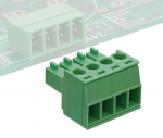 EUROCLAMP PLUGIN CONNECTOR HORIZONTAL 16A 10mm 4 POLE