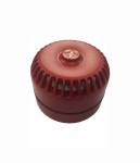 STRIDOR MULTISOUND ALARM RED 9-28VDC SHALLOW BASE