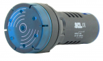 SCL 22mm PULSATING BUZZER 110V WITH FLASHING BLUE LED