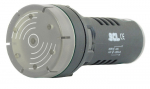 SCL 22mm PULSATING BUZZER 110V WITH FLASHING WHITE LED