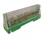 ARNOCANALI 63A 11 WAY TERMINAL BLOCK GREEN
