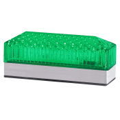 SIRENA LD 12 LINEAR LED S/F GREEN 24V ACDC GREY BASE