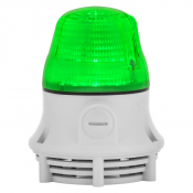 SIRENA MICROLAMP STEADY/FLASH ACOUSTIC GREEN V24DAC GY BASE