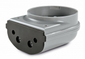 SIRENA BASE LT WALL PNP V12/24DC GREY
