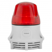 SIRENA MICROLAMP X A RED V12/24DAC GREY BASE