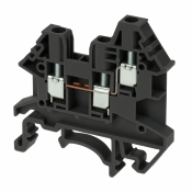 DINKLE 3W DIN RAIL TERMINAL BLACK 4MM