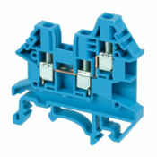 DINKLE 3W DIN RAIL TERMINAL BLUE 4MM