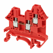 DINKLE 3W DIN RAIL TERMINAL RED 4MM