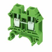 DINKLE DIN RAIL TERMINAL GREEN 6MM