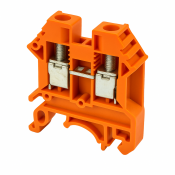 DINKLE DIN RAIL TERMINAL ORANGE 6MM