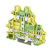 DINKLE 2+2W DIN RAIL EARTH TERMINAL 4MM