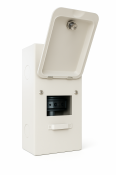 SCL 4 MODULE METAL IP30 DISTRIBUTION BOX NEW LOCKABLE