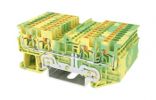 DINKLE SPRING CLAMP 4W EARTH DIN TERM 1.5MM
