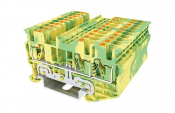 DINKLE SPRING CLAMP 3W EARTH DIN TERM 2.5MM