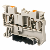 DINKLE DIN RAIL TERMINAL GREY 2.5MM PUSH IN SPRING CLAMP