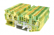 DINKLE SPRING CLAMP 4W EARTH DIN TERM 4MM